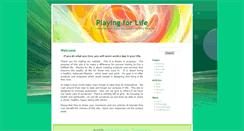 Desktop Screenshot of playingforlife.com